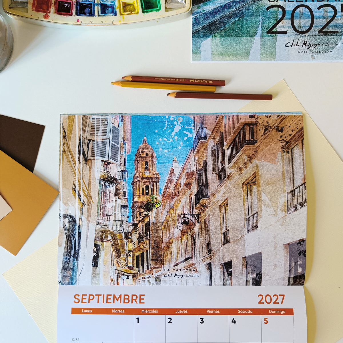 Calendario Ilustrado Málaga 2027