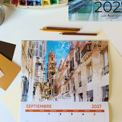 Calendario Ilustrado Málaga 2027
