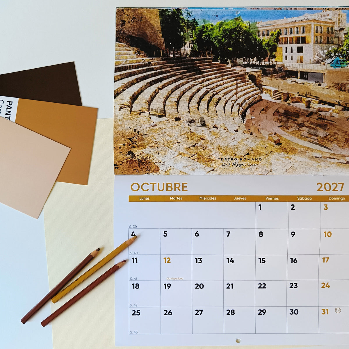 Calendario Ilustrado Málaga 2027
