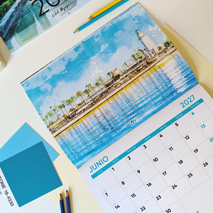 Calendario Ilustrado Málaga 2027